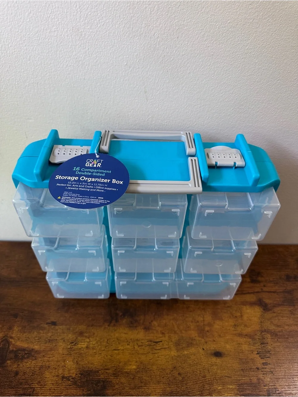 Modular 9-Drawer Plastic Storage Organizer - Turquoise